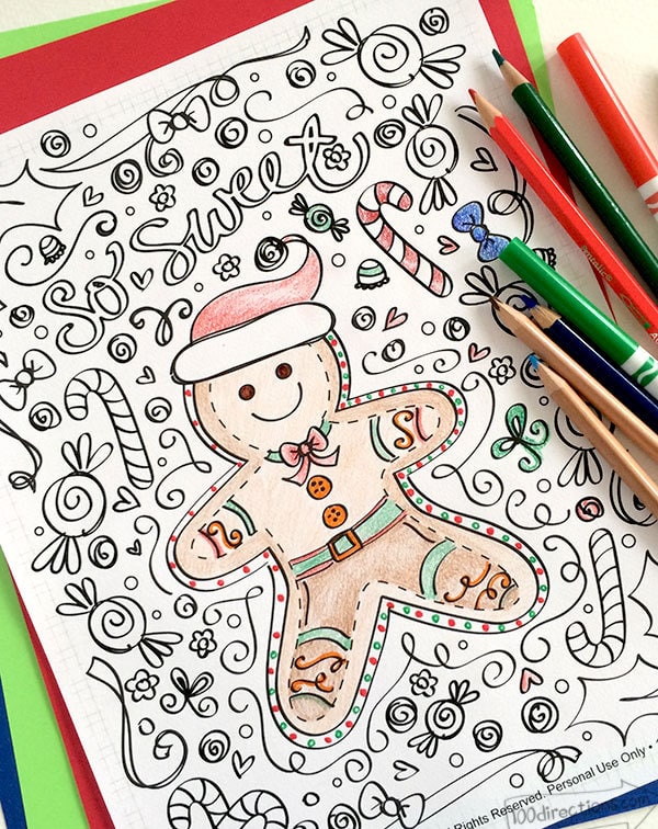 free christmas coloring pages for adults and kids