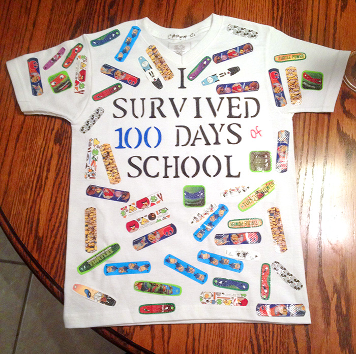 Easy 100 Days Of School Shirt Ideas Happiness Is Homemade - how to make a shirt on roblox using paint net toffee art