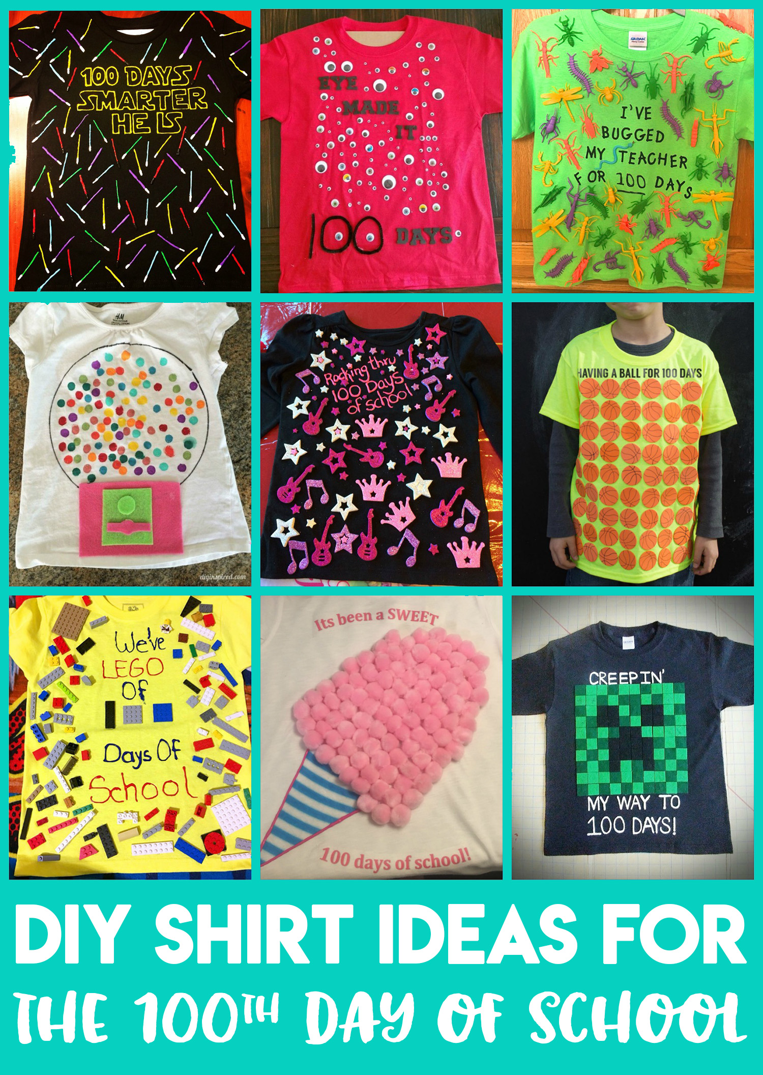 30 Easy 100 Days Of School Shirt Ideas Happiness Is Homemade