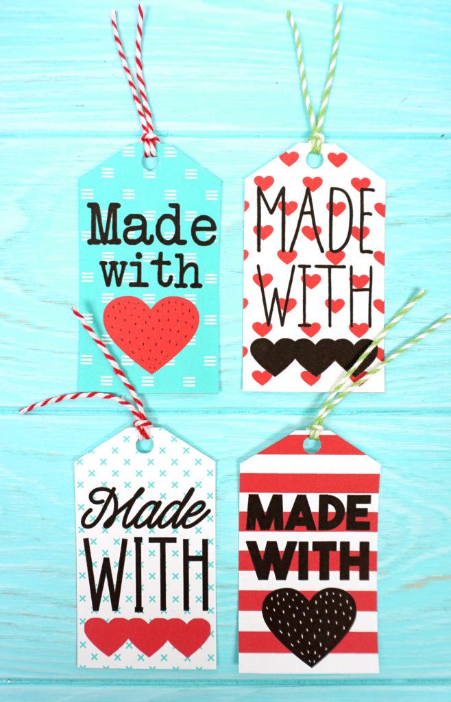 Made with Love Printable Gift Tags Happiness is Homemade