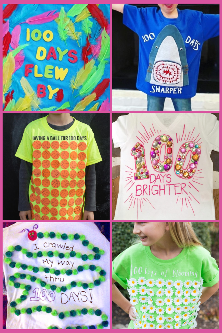 30+ Easy 100 Days of School Shirt Ideas Happiness is Homemade