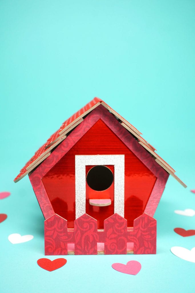 Birdhouse Valentine Box - Happiness is Homemade