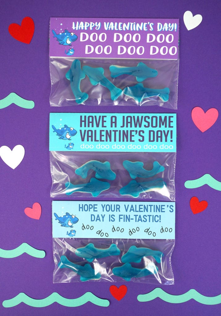 shark valentines day cards