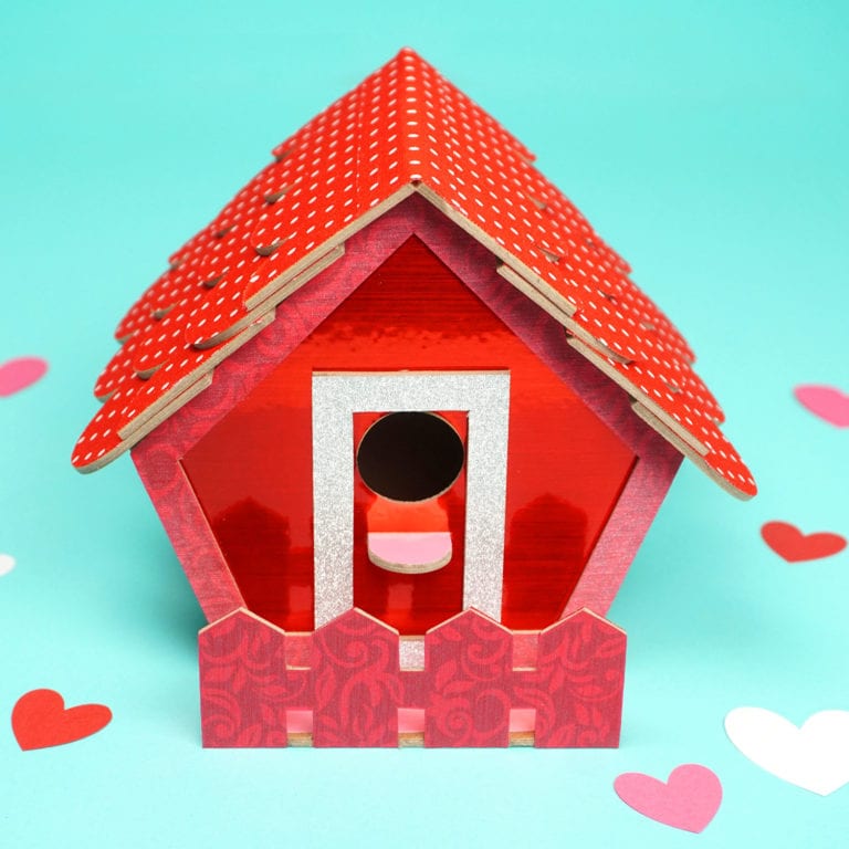 Birdhouse Valentine Box - Happiness is Homemade