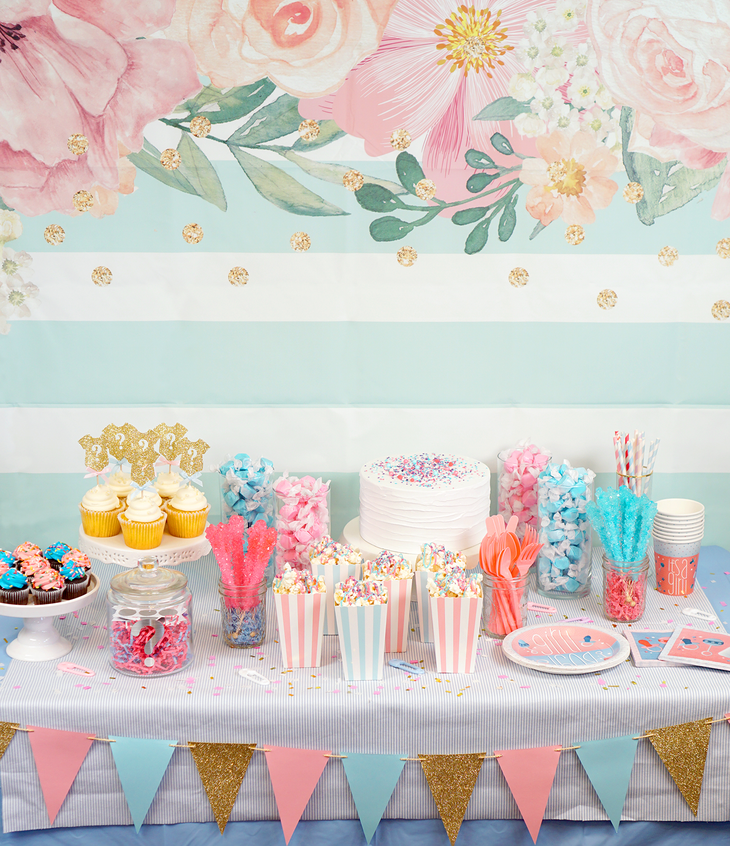 Gender Reveal Party Ideas Happiness Is Homemade