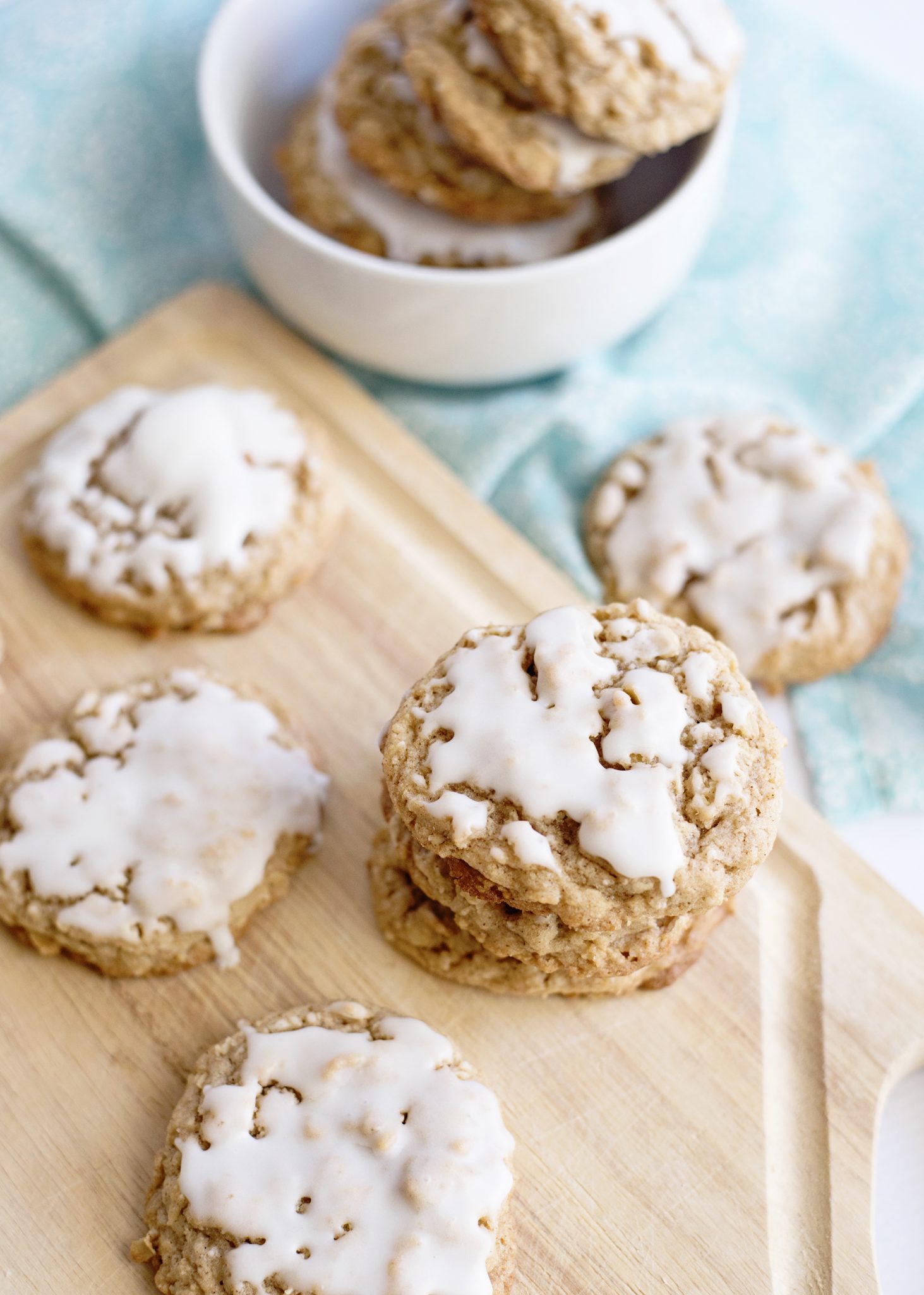 Iced Oatmeal Cookies Recipe - Happiness Is Homemade