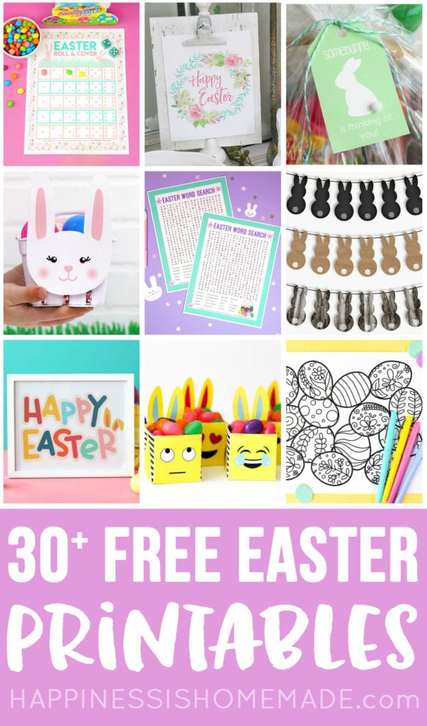 30+ Totally Free Easter Printables - Happiness is Homemade