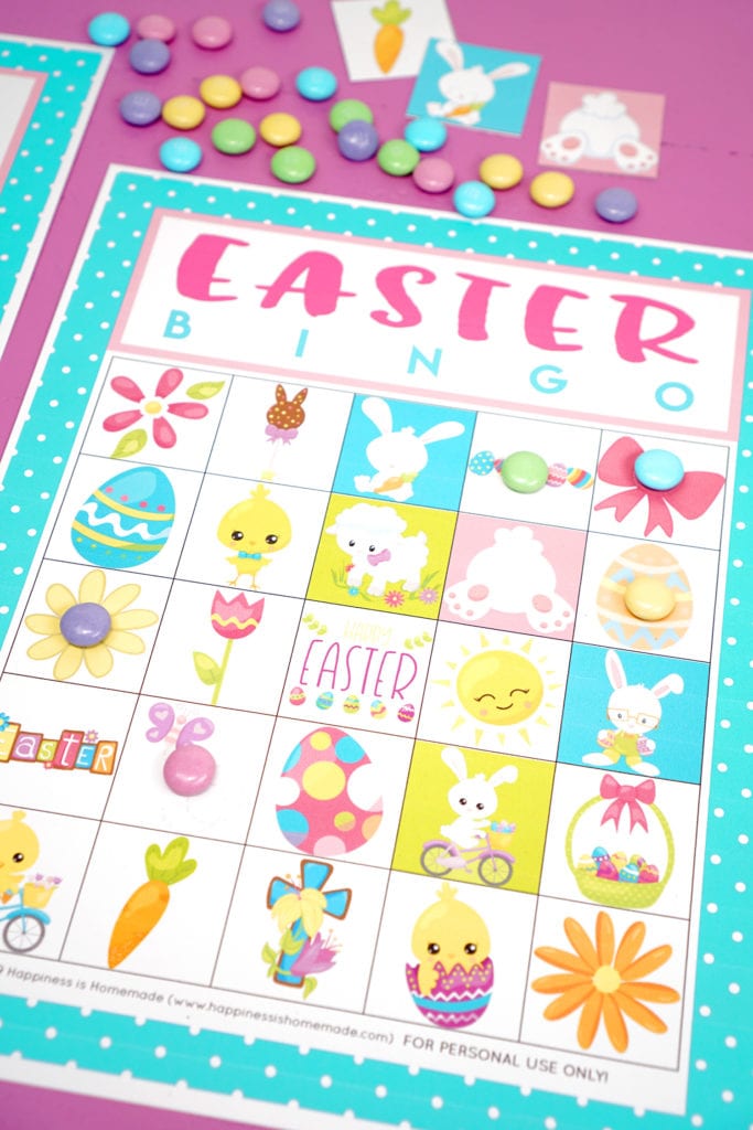 FREE Printable Easter Bingo Game Cards - Happiness is Homemade