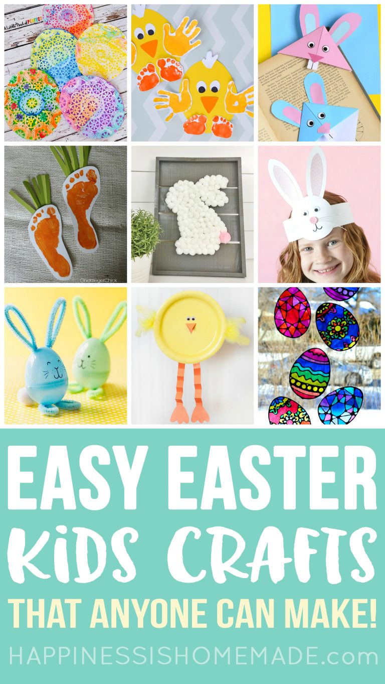 30+ Easy Easter Crafts for Kids - Happiness is Homemade