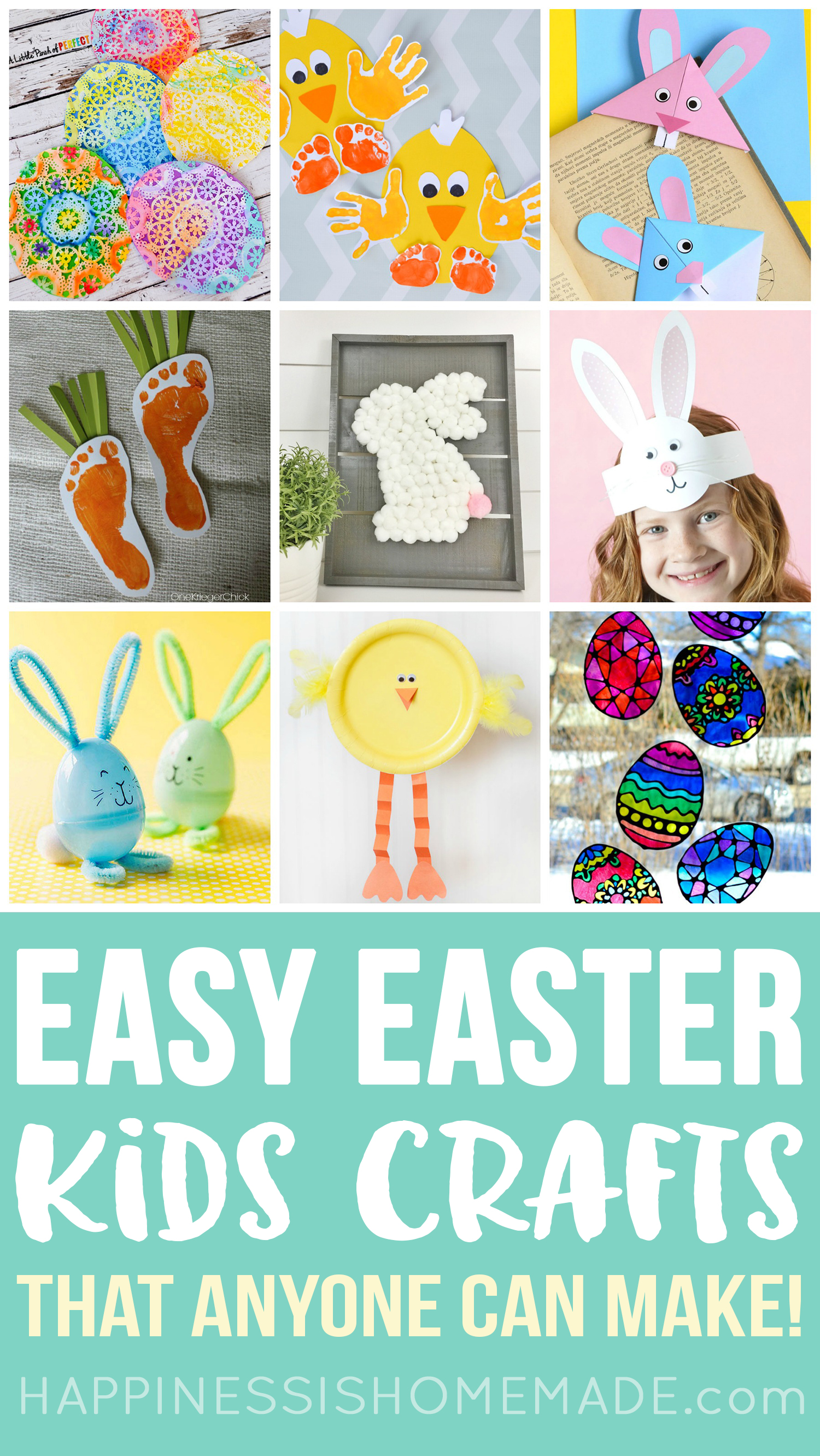 50+ Quick & Easy Kids Crafts that ANYONE Can Make! - Happiness is Homemade
