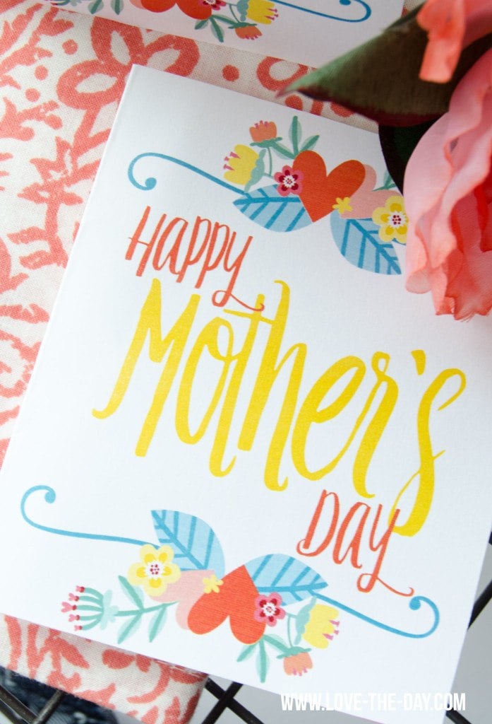 Free Printable Mother's Day Cards - Happiness is Homemade