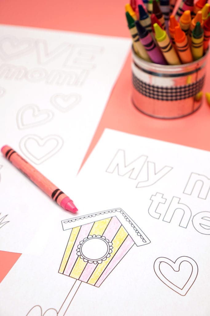 Free Printable Mother's Day Coloring Pages - Happiness is Homemade