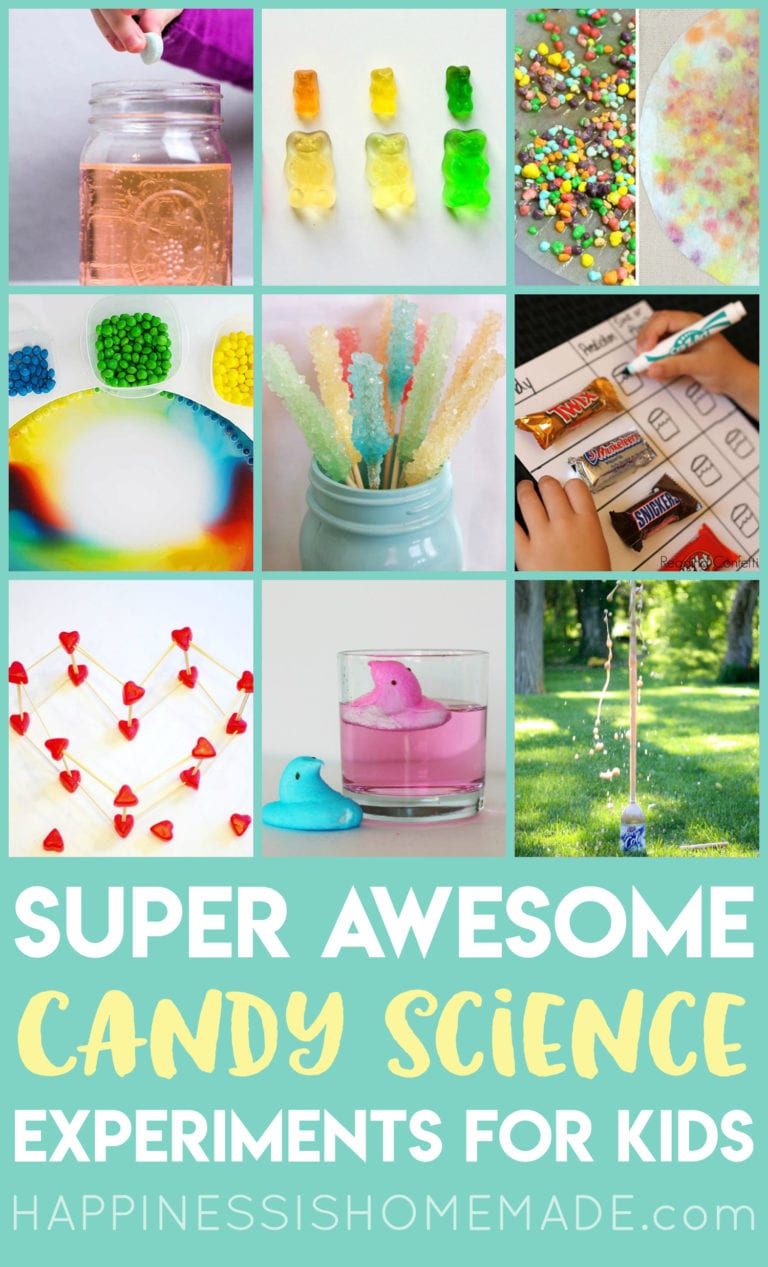 15 Candy Science Experiments for Kids - Happiness is Homemade