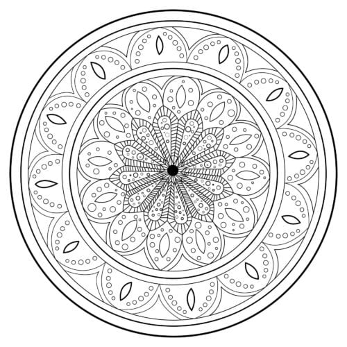 Mandala Coloring Pages for Adults & Kids - Happiness is Homemade