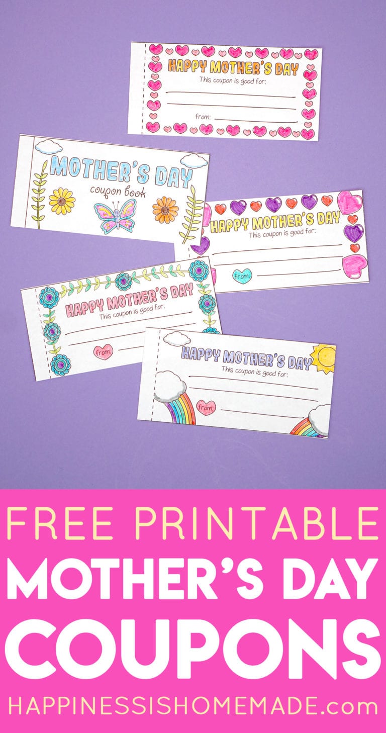 Free Printable Mother's Day Coupons - Happiness is Homemade