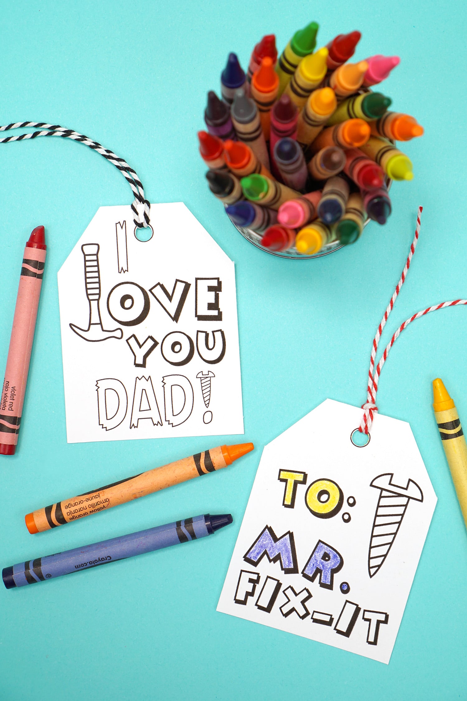 Printable Father s Day Card Coloring Page Happiness Is Homemade
