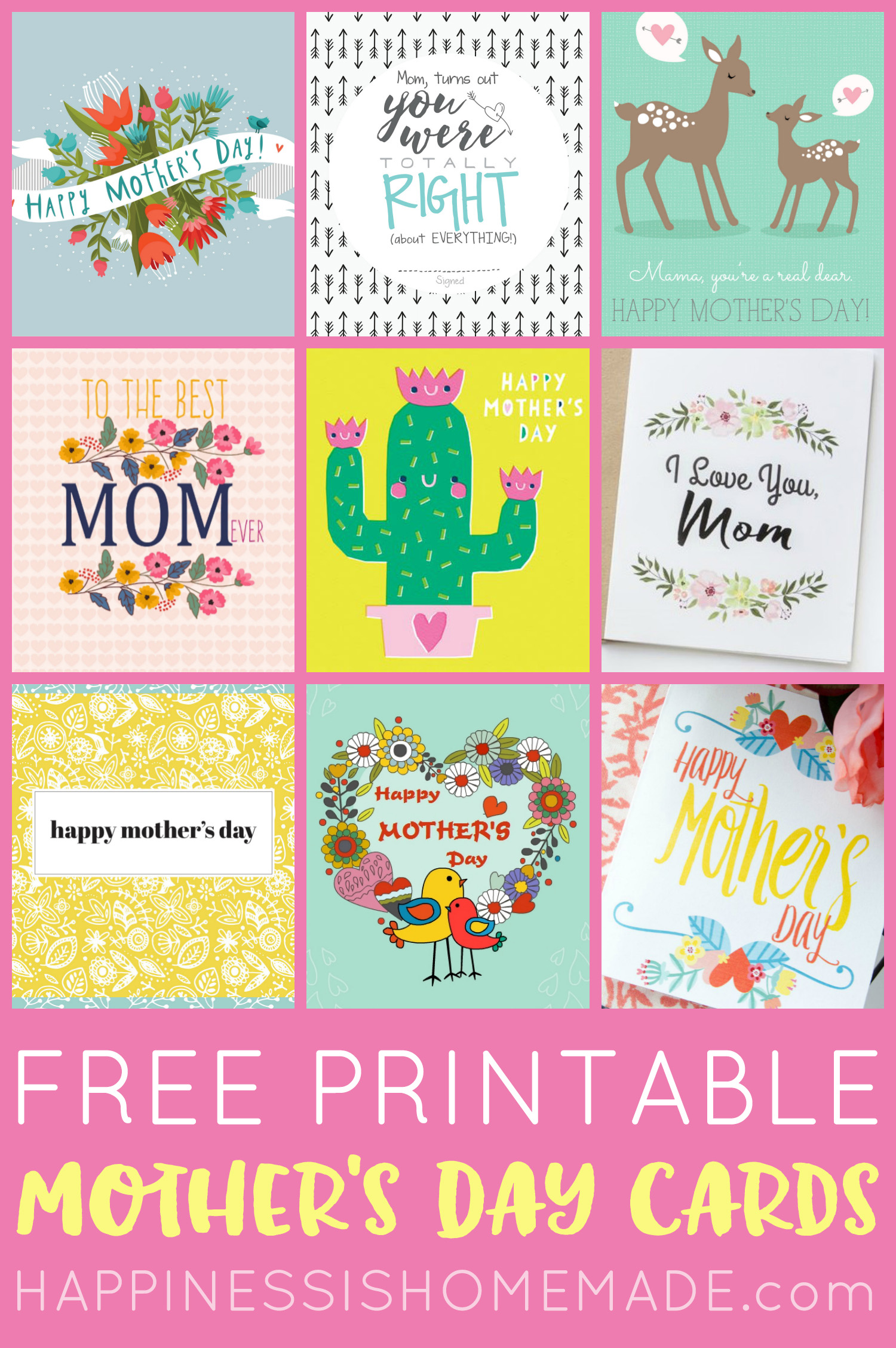 Printable Mothers Day Cards With Picture