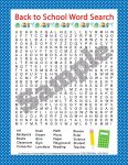 Back to School Word Search Printable - Happiness is Homemade