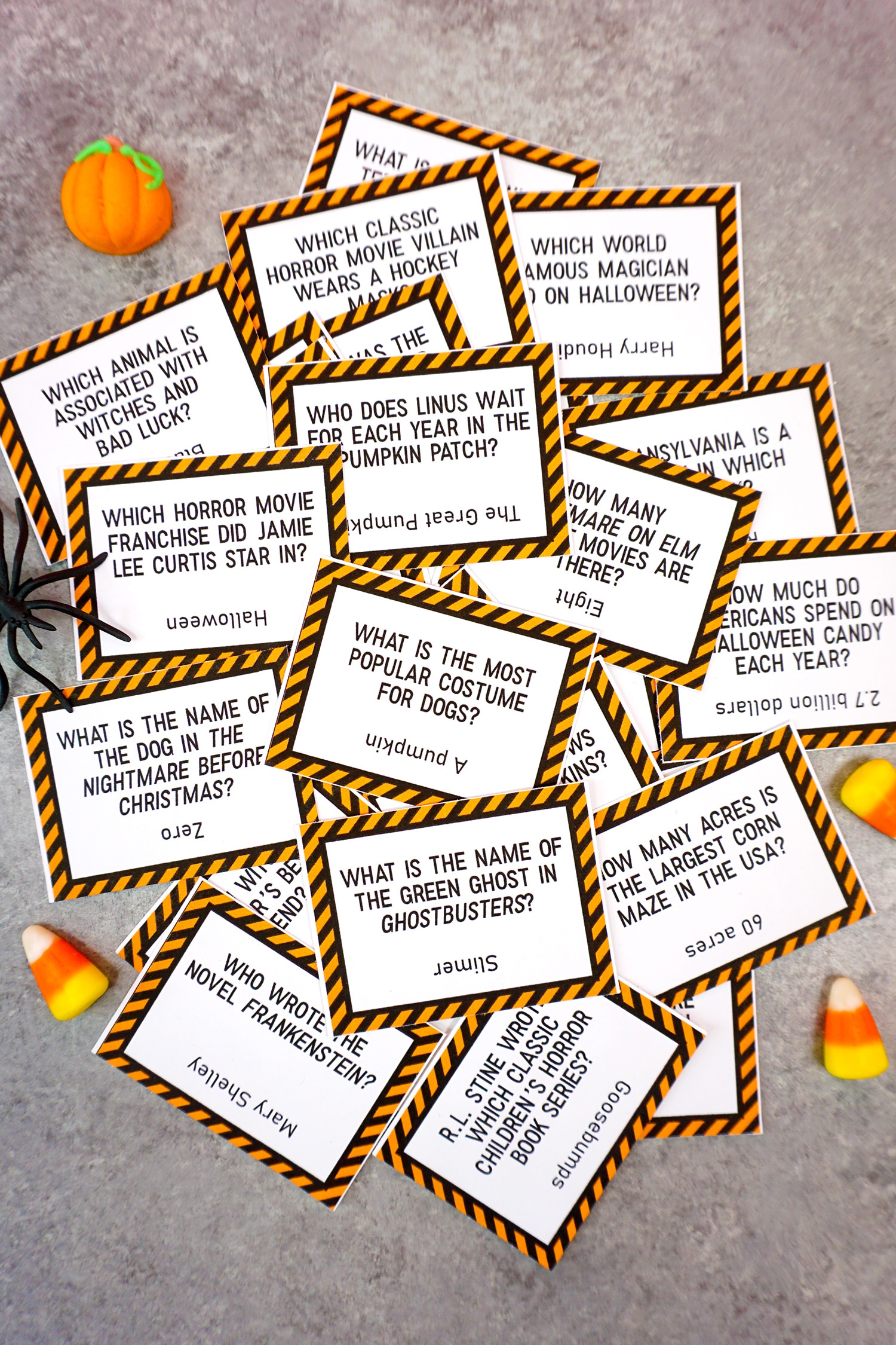 32 Halloween Trivia Questions   Printable Game Happiness is Homemade