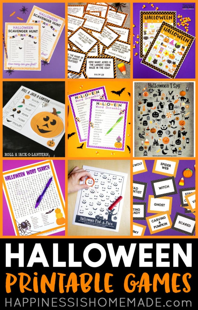 Word Game Halloween Game Printable Halloween Games for Kids 