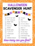 Free Printable Halloween Scavenger Hunt - Happiness is Homemade