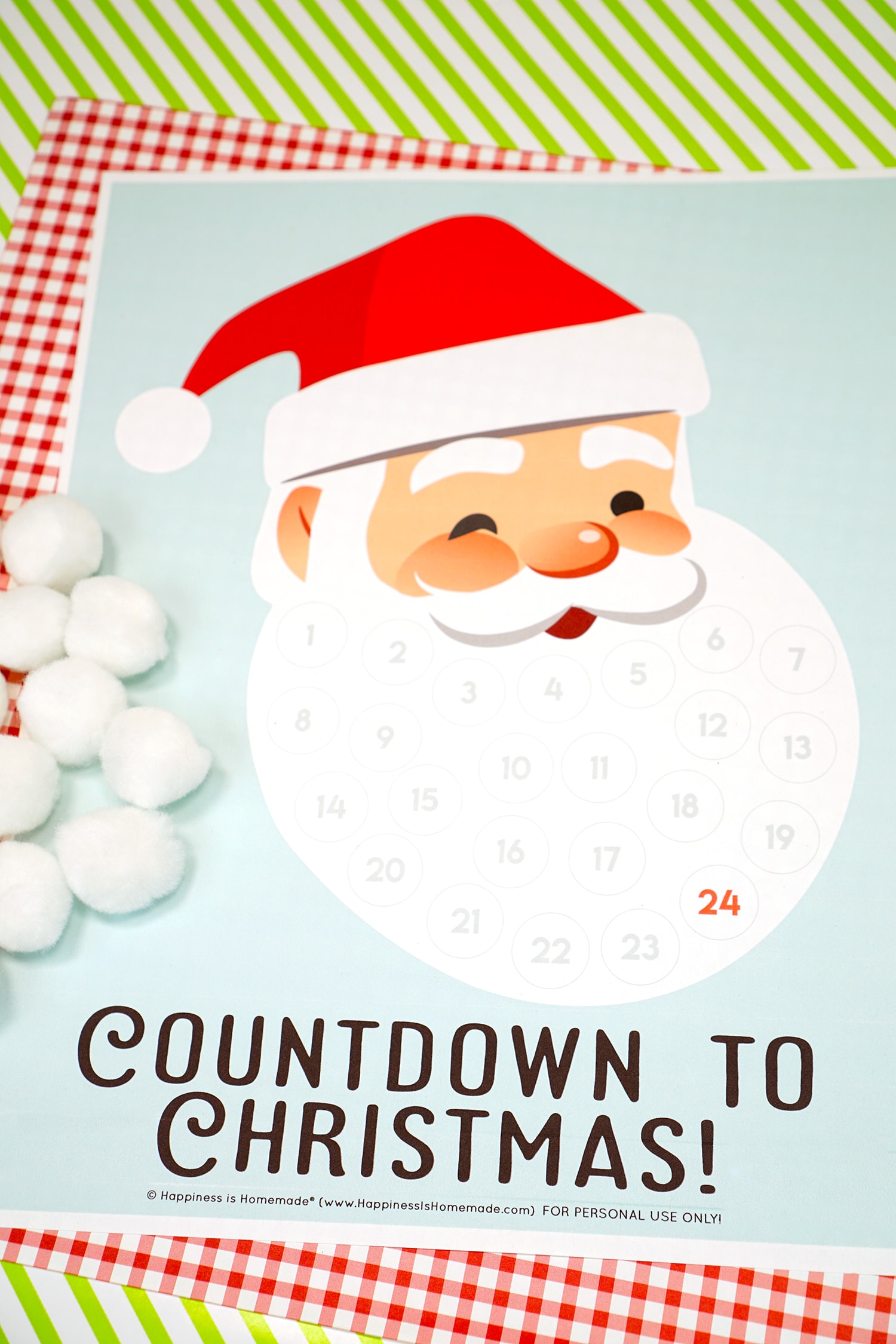  Christmas Advent Calendar,Christmas Countdown Calendar