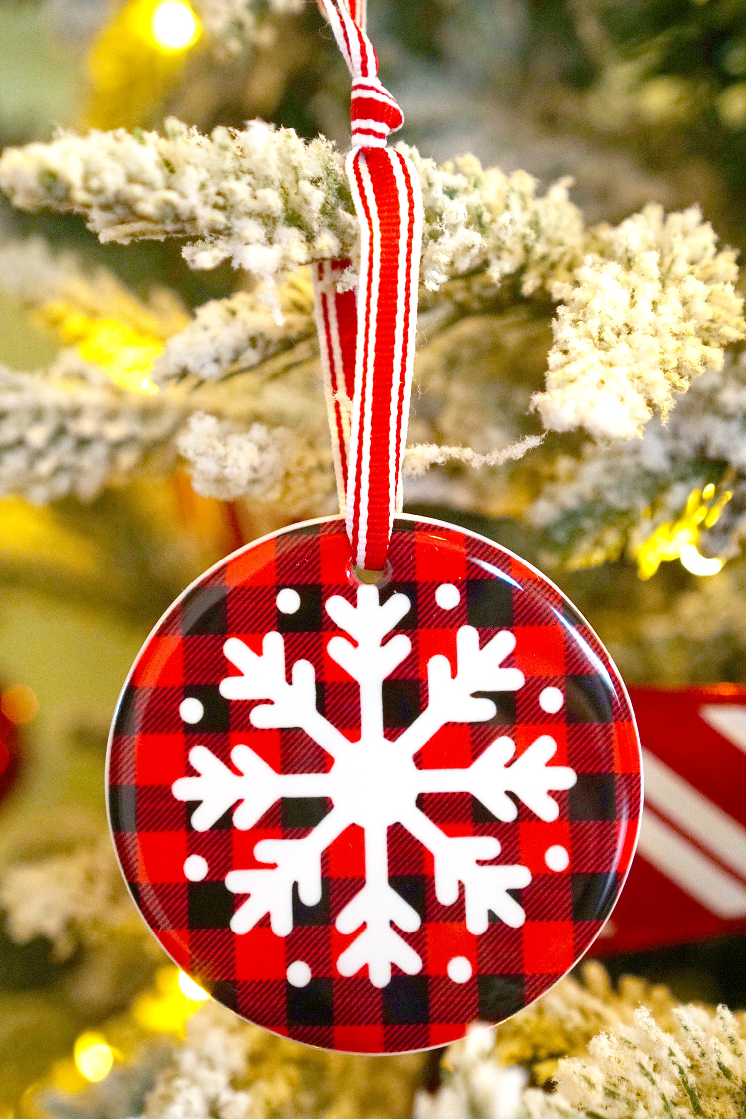 Personalized Christmas Ornaments with Cricut Infusible Ink  Happiness