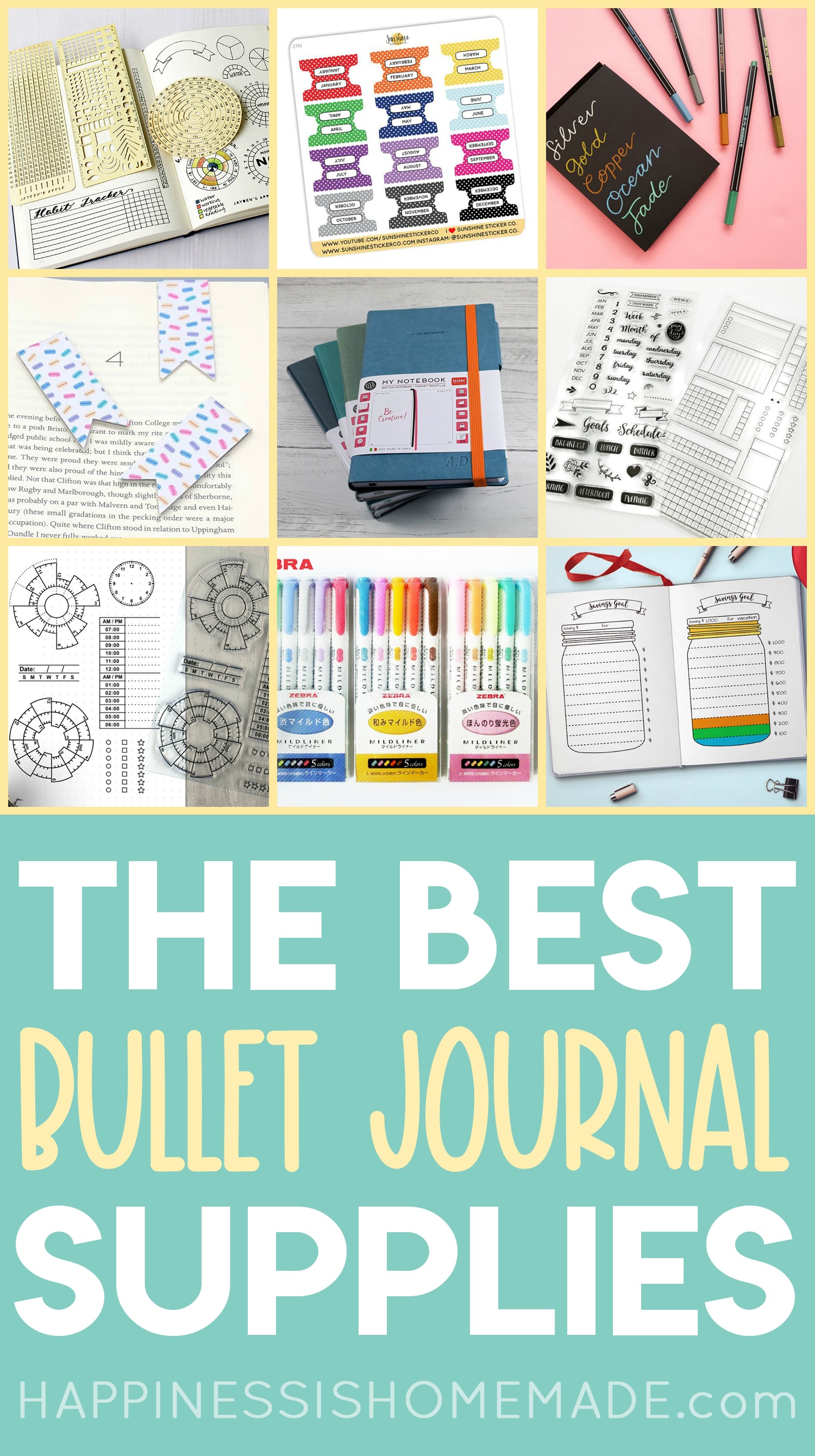 The Best Bullet Journal Supplies - Happiness is Homemade