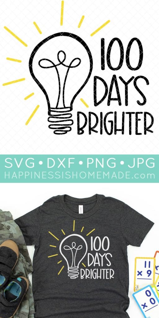 15 FREE 100 Days of School SVGs - Happiness is Homemade