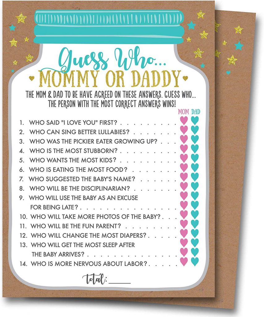 Free Baby Shower Game Templates