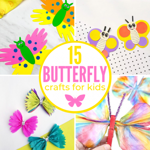 15 Butterfly Crafts for Kids - Happiness is Homemade