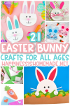 20+ Easy Easter Bunny Crafts - Happiness Is Homemade