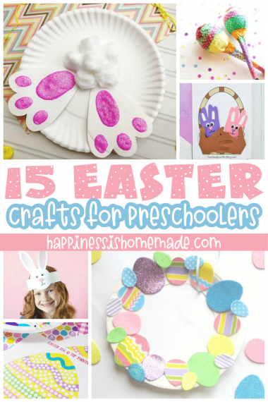 Easter Crafts for Preschoolers - Happiness is Homemade