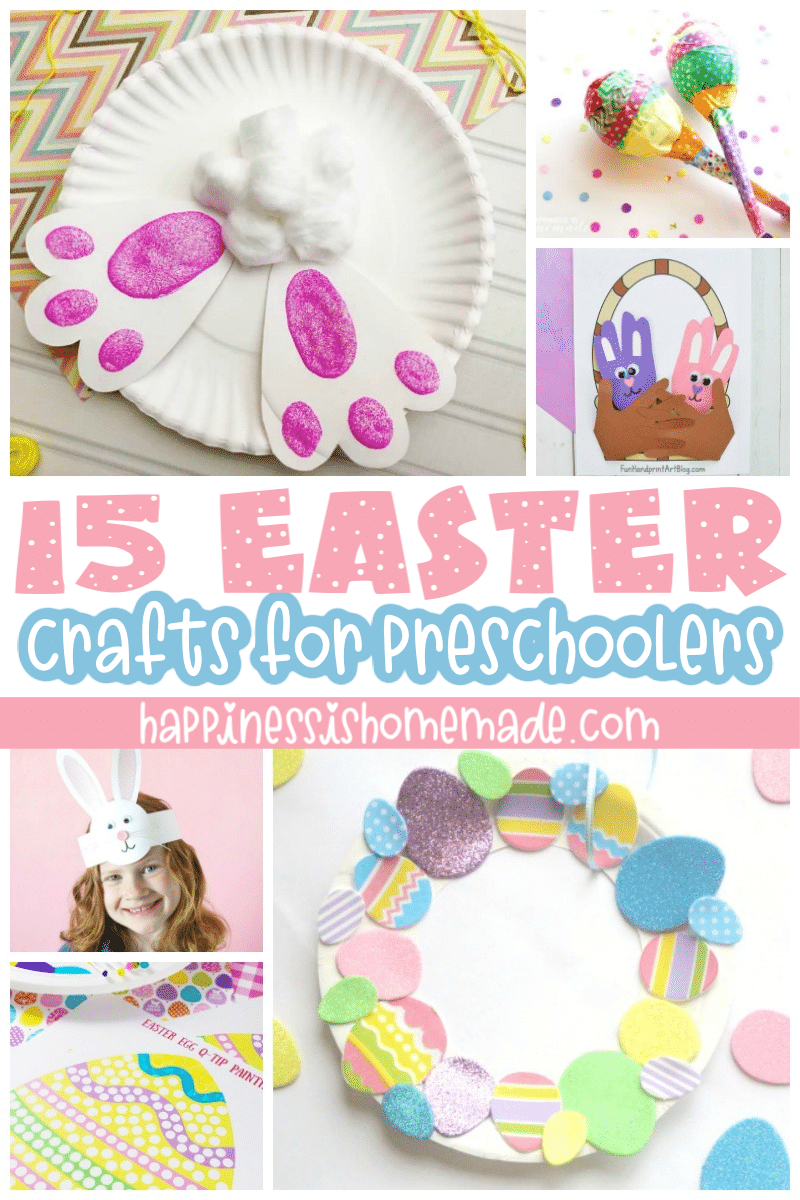 Bunny art project with chalk pastels - fun Easter craft for kids