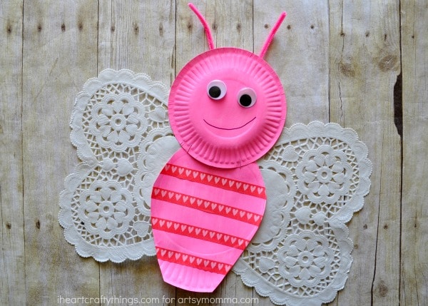 Paper Plate Butterfly Kids Craft - Design Improvised
