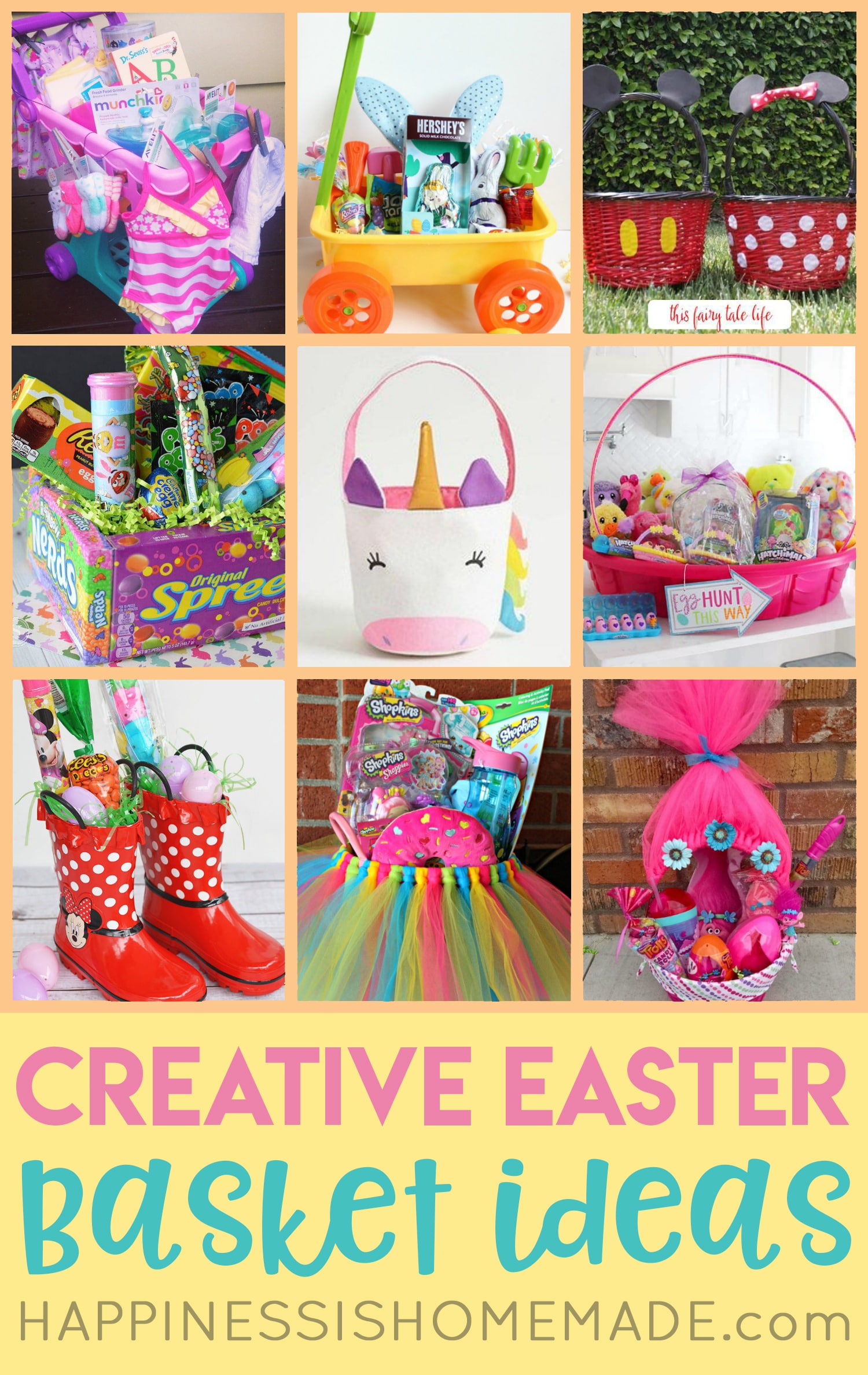 16 Fun & Creative Easter Basket Ideas