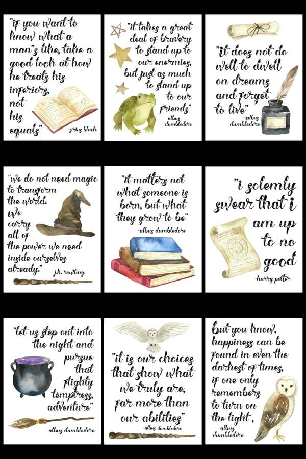 30+ Free Harry Potter Printables - Lovely Planner