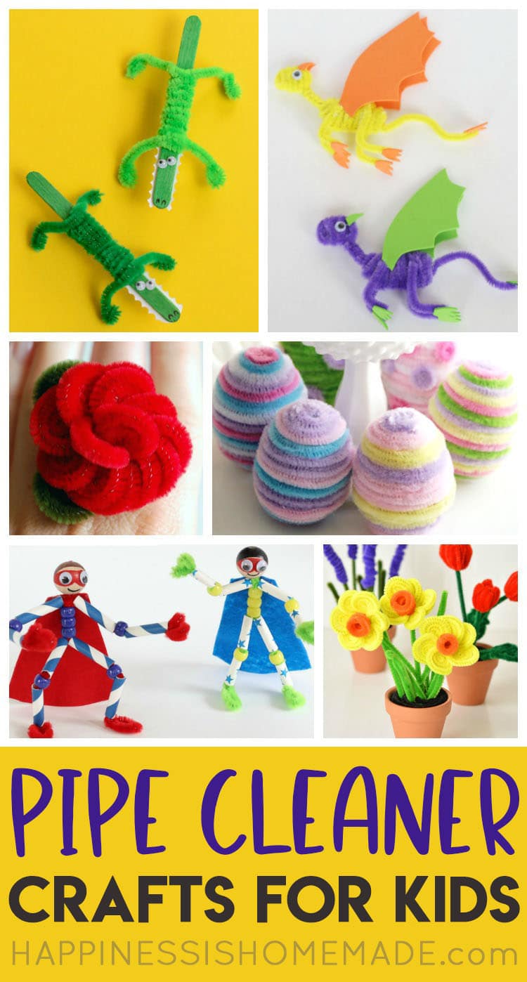 45+ Awesome Pipe Cleaner Crafts for Kids - Happiness is Homemade