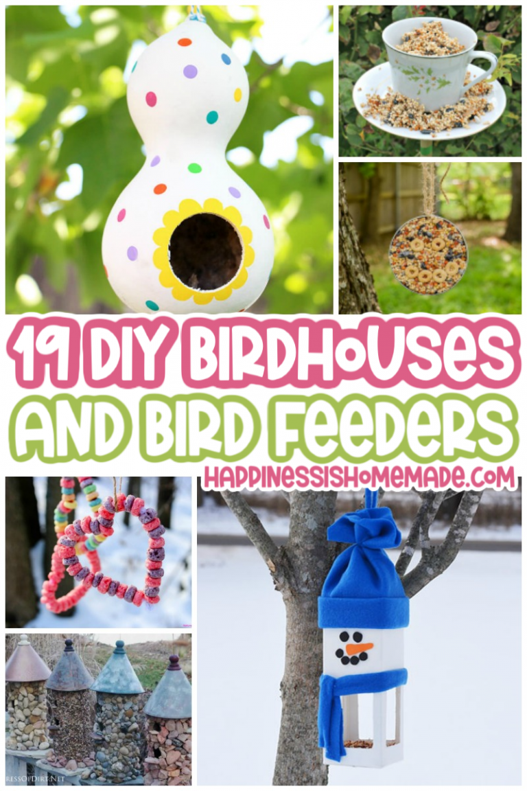 DIY Birdhouses and Bird Feeders - Happiness is Homemade