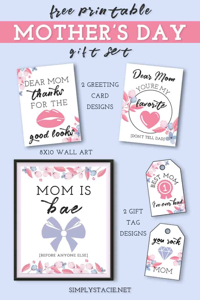 Fun MOTHER'S DAY gift idea - FREE Printables - DIY- Easy & Inexpensive -  Tell Mom How Much She Means
