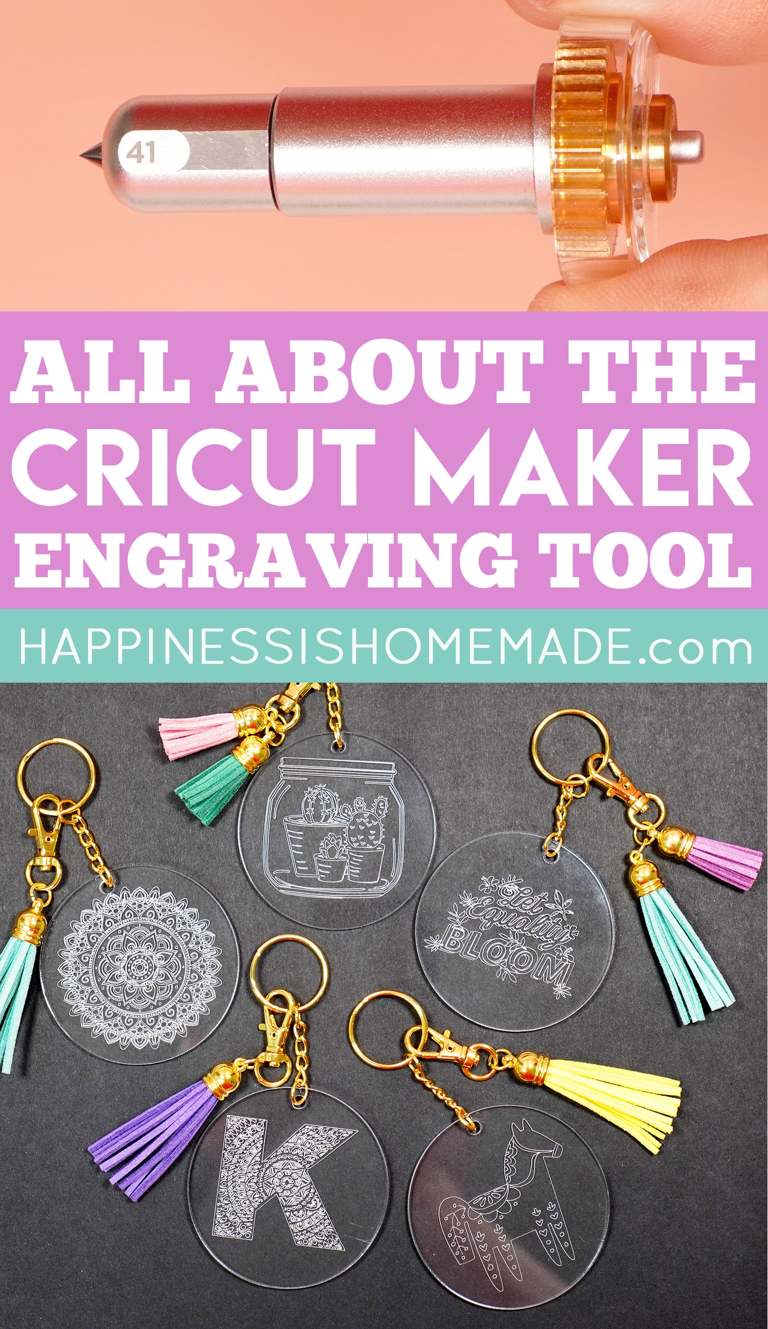 Cricut Maker / Maker 3 Tool ~ Engraving Tip + Housing ~ Tip 41 ~ New!