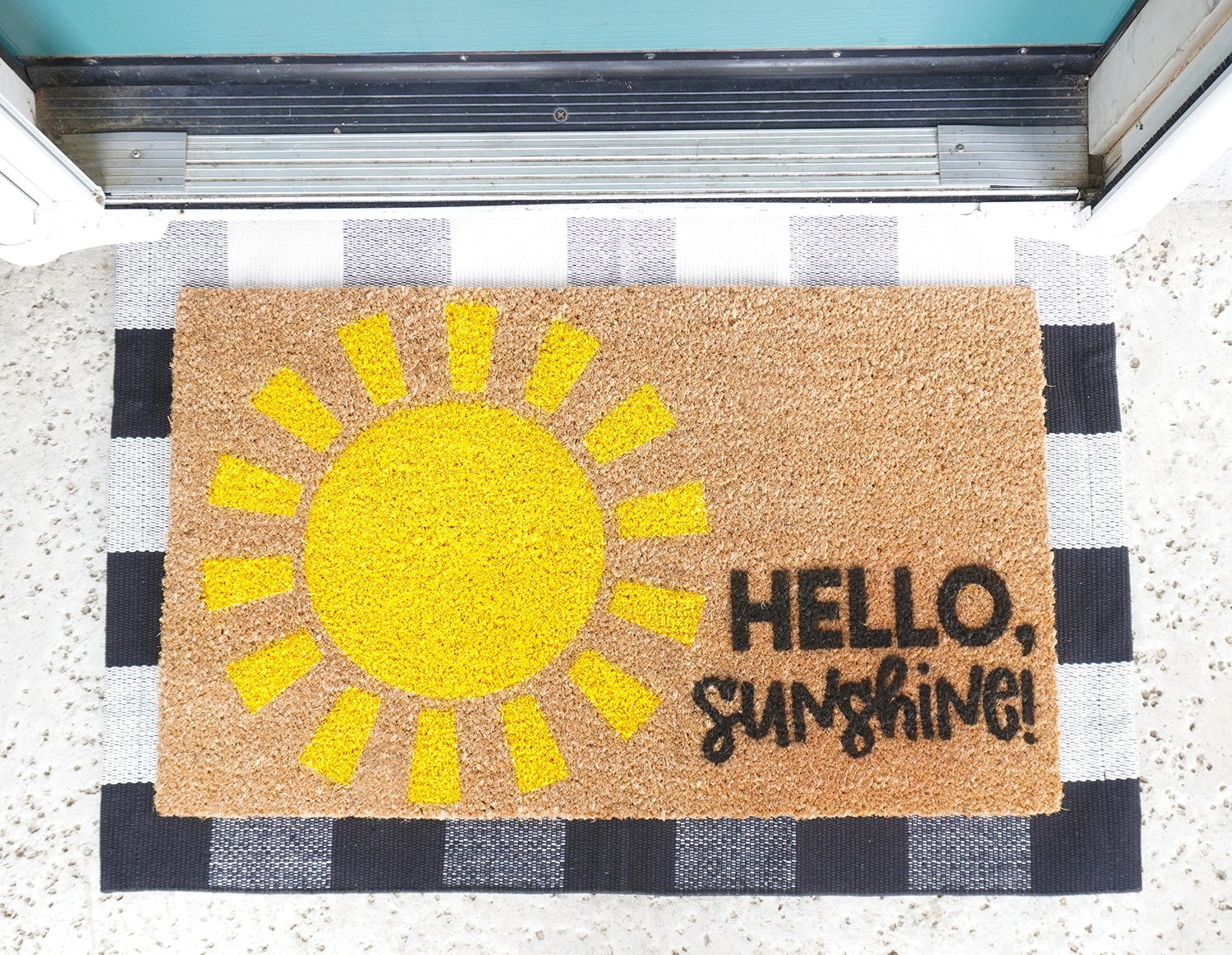 Download DIY Doormat with Cricut + FREE SVG Files - Happiness is ...