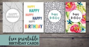 20+ Fun, Free Printable Birthday Cards - Happiness is Homemade