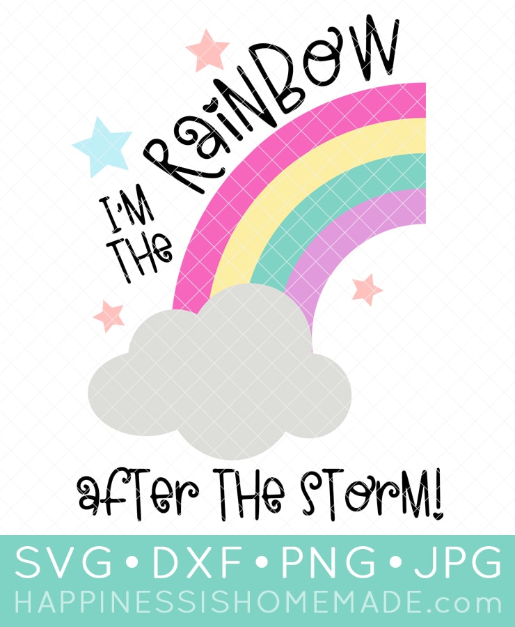 Download Rainbow Baby Onesie + Baby Shower SVG Files - Happiness is ...