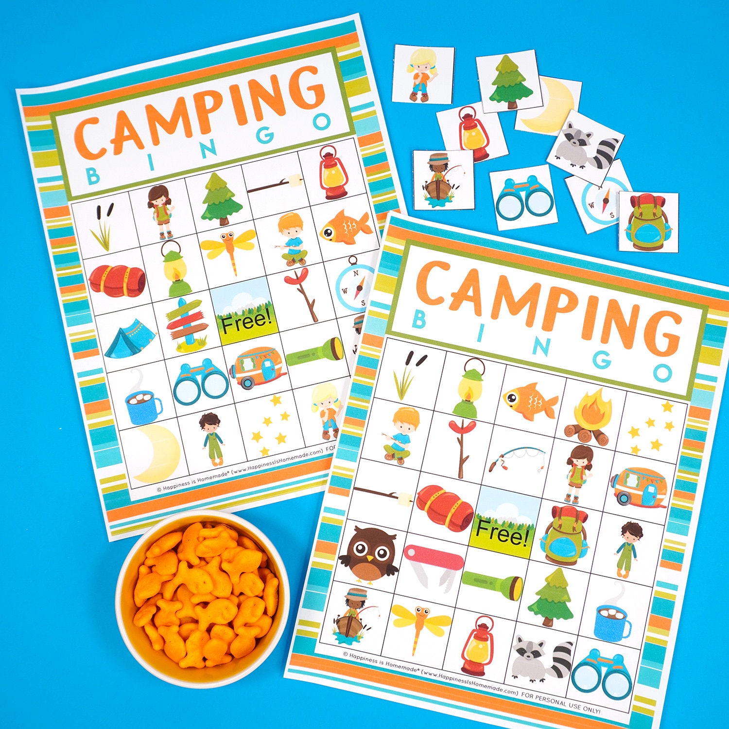 Free Printable Camping Bingo Game Happiness Is Homemade