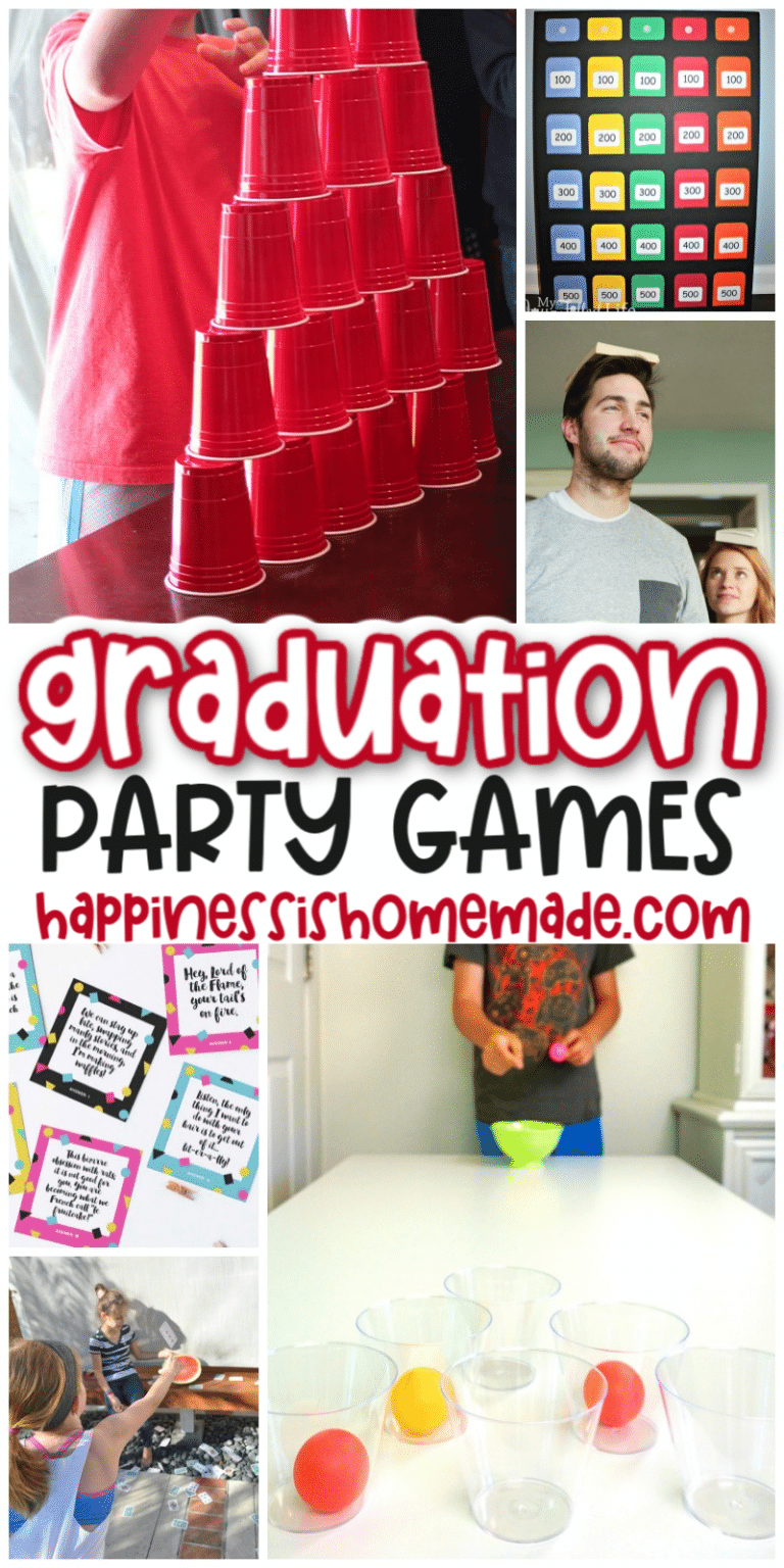 20+ Fun Graduation Party Games - Happiness is Homemade