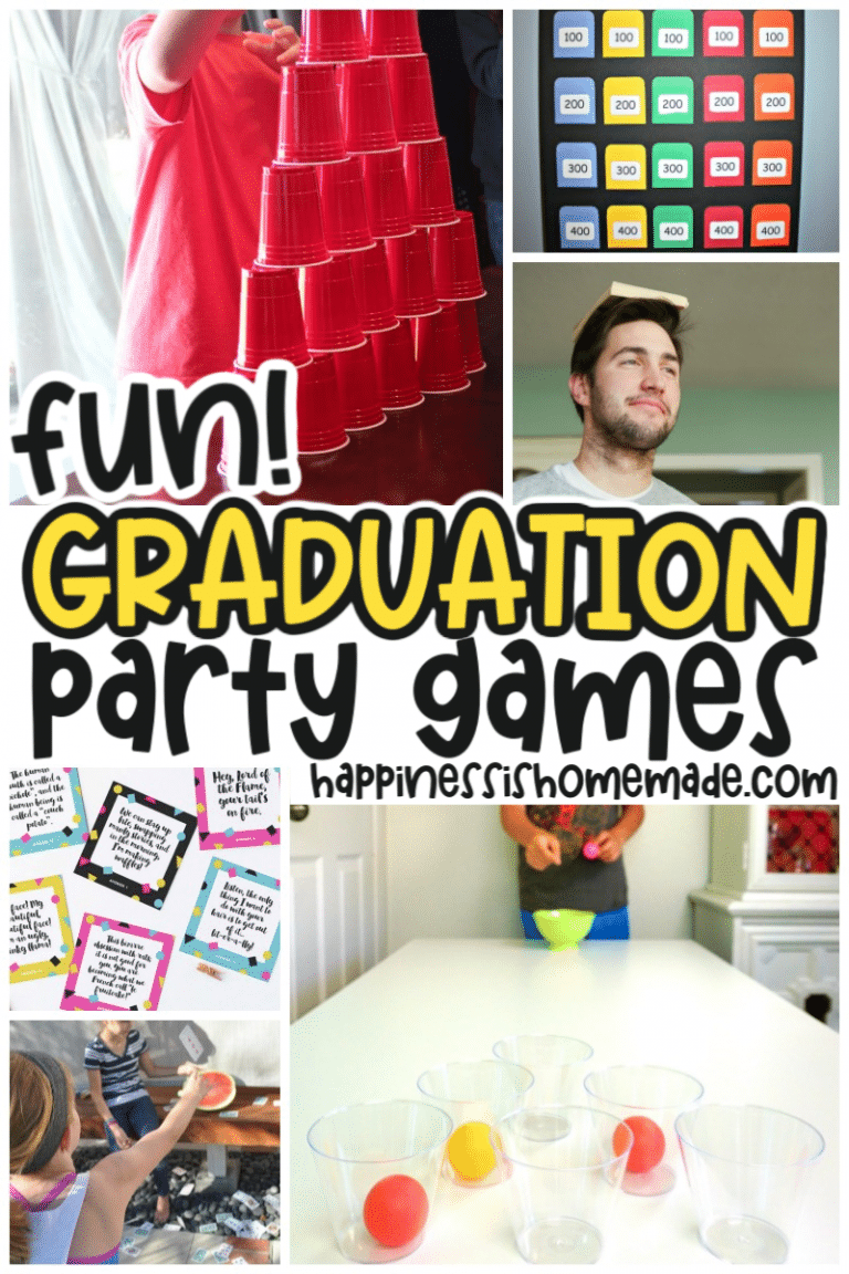 20+ Fun Graduation Party Games - Happiness is Homemade