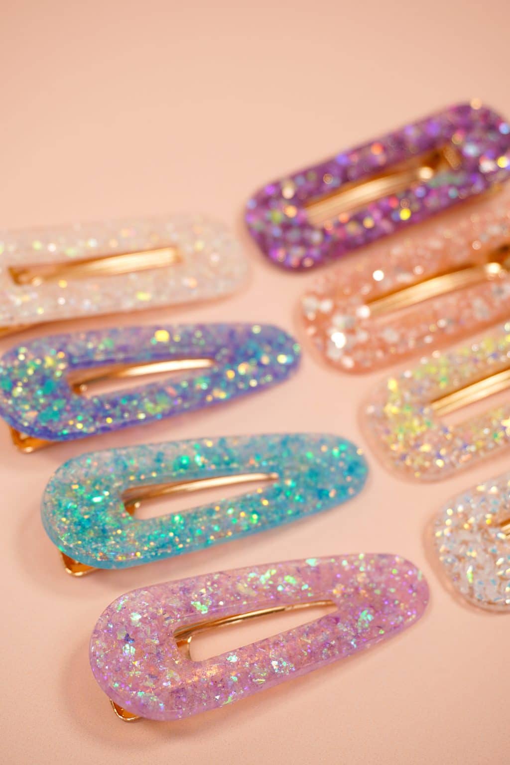 Easy DIY Resin Hair Clips - Happiness is Homemade