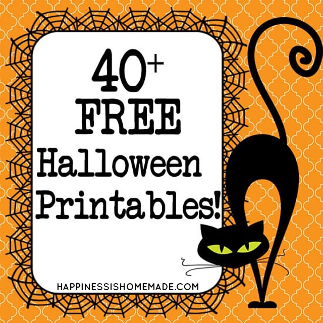 FREE halloween decorations printable pdf for easy and spooky decor