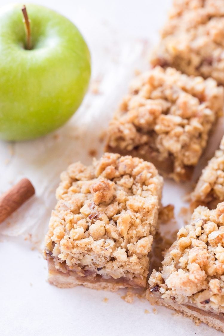 Apple Pie Bars with Streusel Topping - Happiness is Homemade